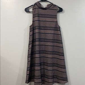 Cute halter crochet nit overlay dress